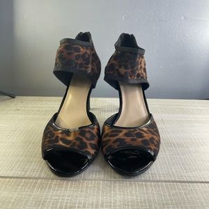 Nine West Leopard Print heel.